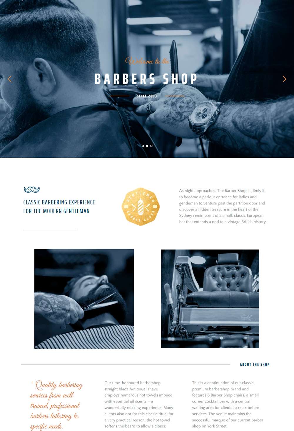 Plantilla para landing page Parlor de NetJet