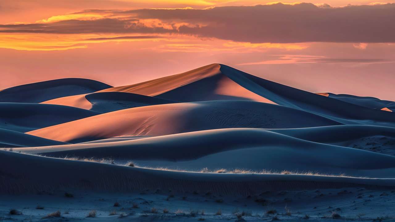 Fondo de escritorio del desierto generado con IA